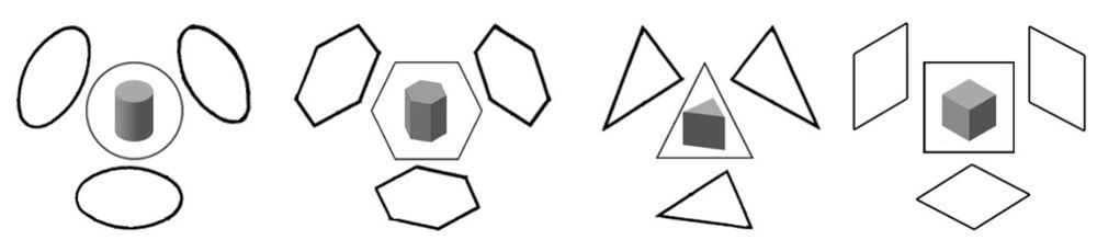 примеры построения основных геометрических фигур в изометрии.